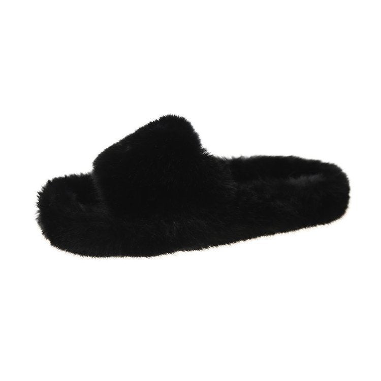 Ladies Comfy Cozy Fur Slippers