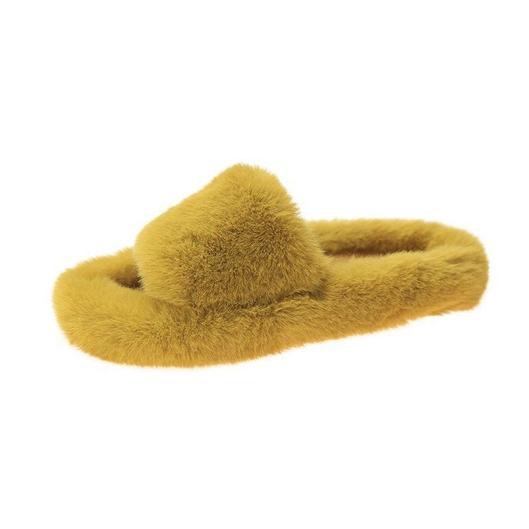 Ladies Comfy Cozy Fur Slippers