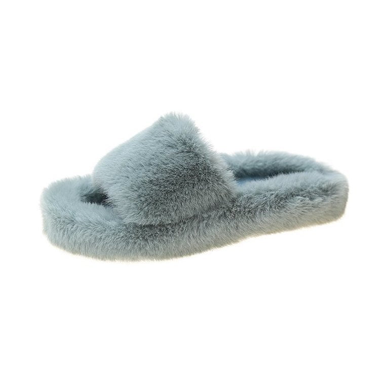 Ladies Comfy Cozy Fur Slippers