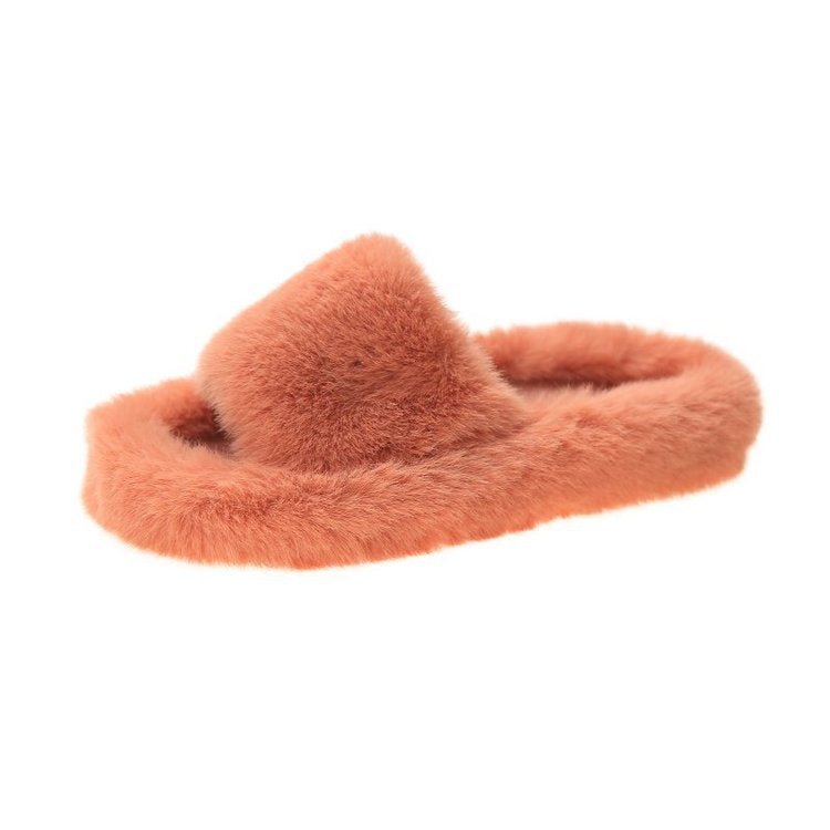 Ladies Comfy Cozy Fur Slippers