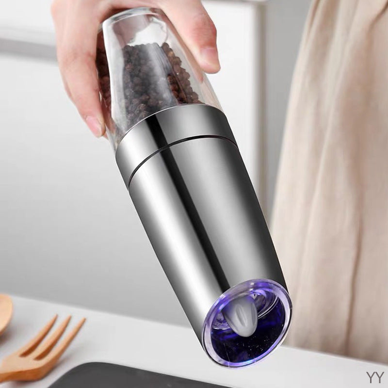 Electric Gravity Pepper Grinder Salt Grinder  Adjustable Coarseness