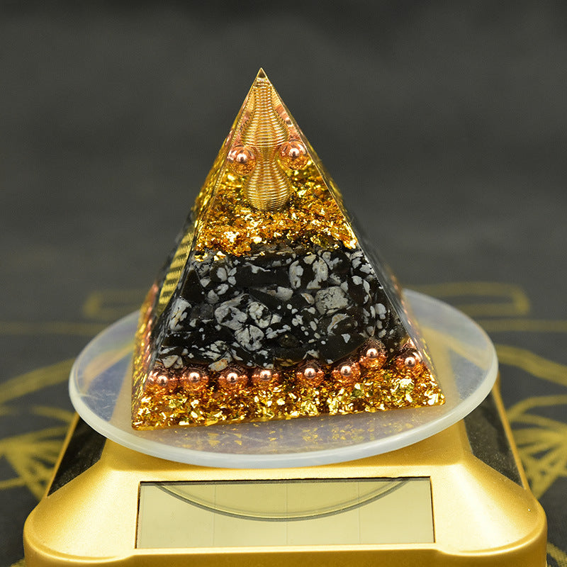 Reiki Orgonite Energy Orgon Pyramid Gathering Fortune Helping Soothe the soul Chakra Resin