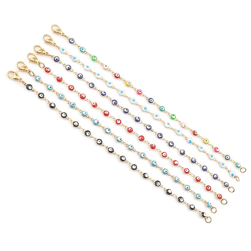 Zircon Evil Eye Bead Bracelet ( Unisex )