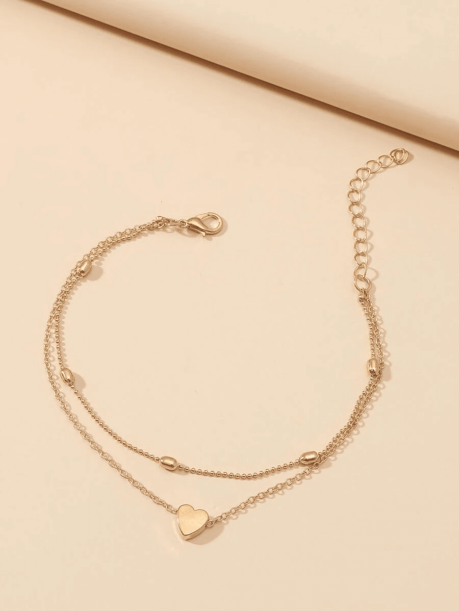 Forever Heart Anklet Ankle Bracelet